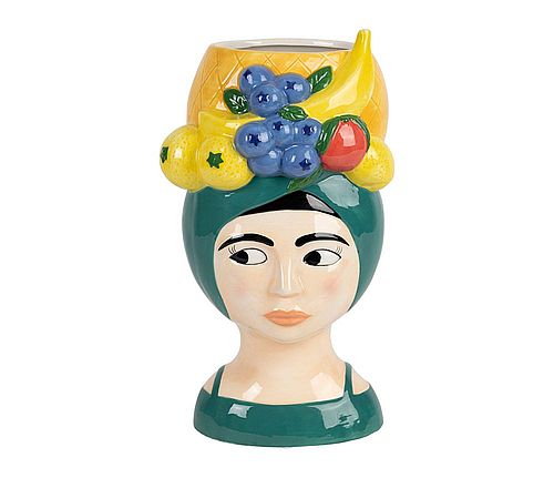 Dimension : 19 x 4.5 x H24cm Poids : 0.68 Kg Matière : Grès / Stoneware Couleur : Kaki / Khaki