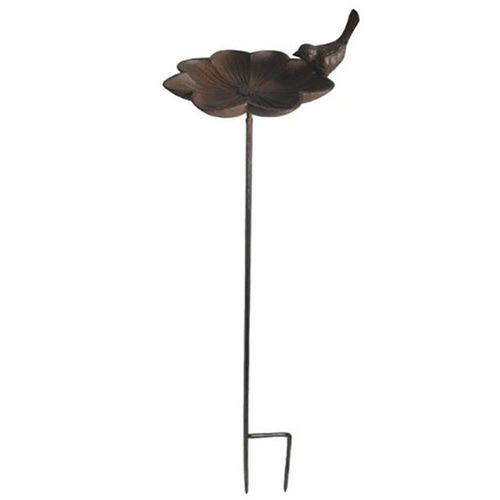Mangeoire oiseaux Fleurs 20x18x90cm